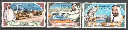 1968-69 Abu Dhabi, SG. 49/51 - Shaikh Shakhbut bin Sultan al Nahyan - MNH **