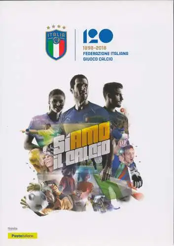 2018 Italien - Republik, Folder - Fußballverband Nr. 582 - postfrisch **