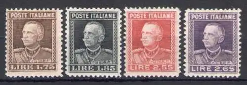 1927 Italien - Königreich - Michetti Nr. 214-17 - 4 Werte - postfrisch **