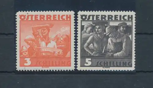 1936 ÖSTERREICH, Nr. 482/483 - Volkstrachten - postfrisch **