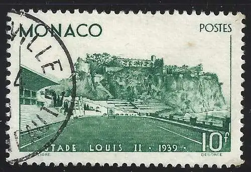 1939 MONACO, Nr. 184 Stadio Louis II. GEBRAUCHT