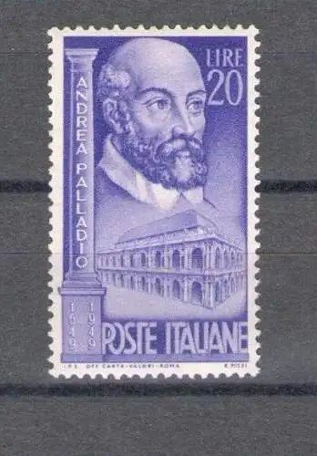 1949 Italien - Republik, Andrea Palladio 1 Wert Nr. 608 postfrisch **