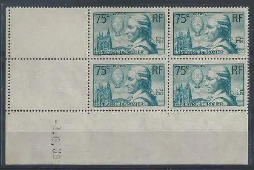 1936 FRANKREICH, Nr. 313 MNH ** MÜNZDATEN