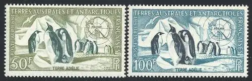 1956-59 TAAF - YT PA Nr. 2/3 2 Werte postfrisch**