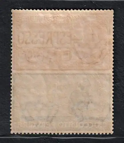 1925 Italien, Nr. 21, 60 Cent rot und blau Perugina, zentriert nicht ausgegeben postfrisch **