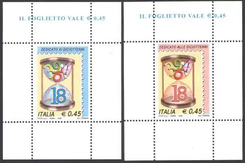 2006 Italien - Zehnzehnte BF 43/44 MNH ** Originalverpackung