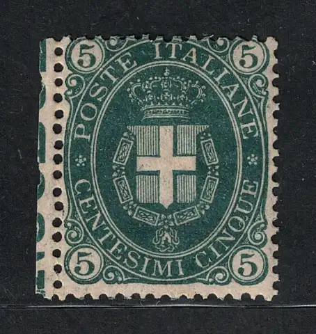 1889 Italien - Königreich, 5 Cent dunkelgrün Nr. 44 - postfrisch **