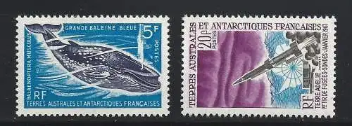 1966-67 FRANZÖSISCHE ANTARKTIS - Yvert Nr. 22/23 postfrisch**