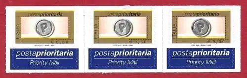 2004 ITALIEN, Priority Posta Euro 0,60 VIELFALT IM DREISTREIFEN