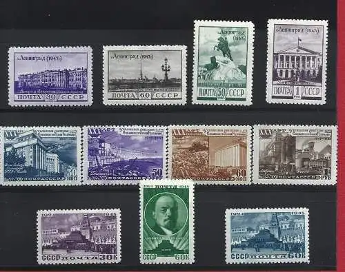 1948 RUSSLAND, Nr. 1177/1187 - 11 Werte - postfrisch **