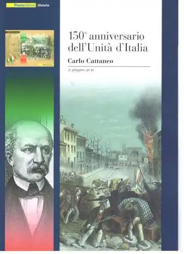 2011 Italia - Folder - 150. Einheit Italiens - Carlo Cattaneo Nr. 265 postfrisch **