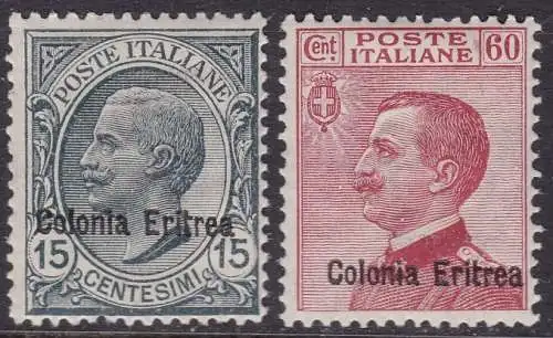 1918-20 ERITREA, Nr. 47/48 2 Werte postfrisch/**