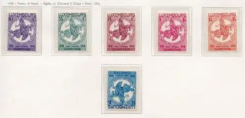 1934 Luxemburg Nr. 252/257 Caritas Pro Kindheit 6 Werte postfrisch/**