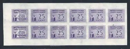 1940 Italia, I.G.E. IEC Katalog Nr. M 44 25 Cent Viola, postfrisch**