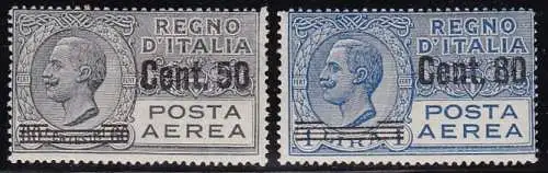 1927 Italien - Königreich, Luftpost Nr. 8/9 MNH/**