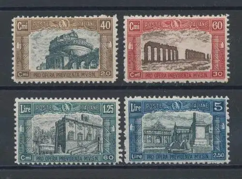 1926 Italien - Miliz I, Nr. 206/209, postfrisch** Sehr gute Zentrierung