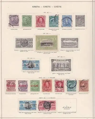 1898/1920 Griechenland - Sammelbeginn, 14 Blatt (9 Bilder) MLH/USED