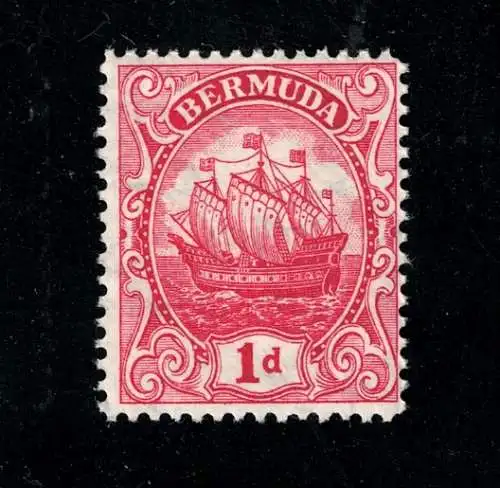 1922-34 BERMUDA, Stanley Gibbons # 78 - 1d. scharlachrot - postfrisch**