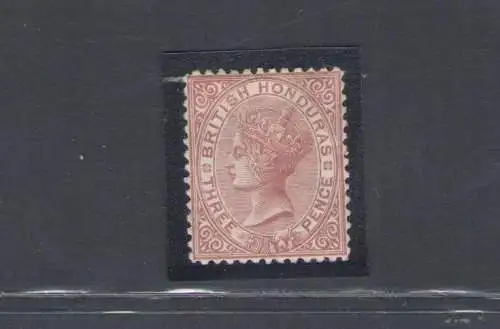 1872-79 Britisch-Honduras, 3d. rotbraun Stanley Gibbons Nr. 7 - MH*