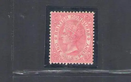 1882-87 Britisch-Honduras, 1d. rose Stanley Gibbons Nr. 18 - MH*