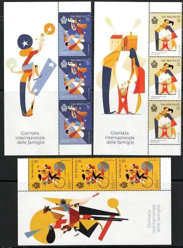 2018 San Marino, Figurierter Eckblock Familientag # 189/91 - postfrisch **