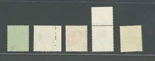 1922-27 Gilbert e Ellice Islands, Stanley Gibbons n. 27s-35s, Giorgio V, MNH**