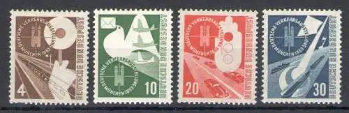 1953 Deutschland - Bundesrepublik Deutschland - Yvert Verkehrsausstellung Nr. 53-56 - postfrisch **