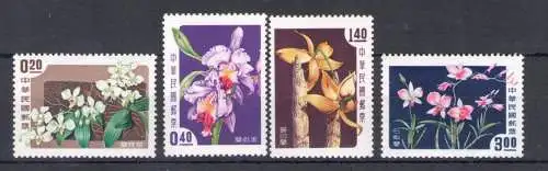 1958 Formosa - China Taiwan - Blumen - Mi.Katalog Nr. 288-91 - 4 Werte - postfrisch **