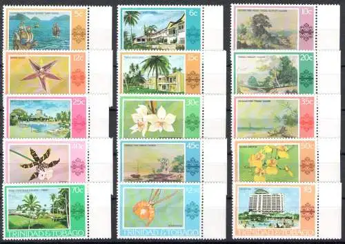 1976-78 Trinidad und Tobago - Yvert n. 349/53+367/71+372/76 - postfrisch**