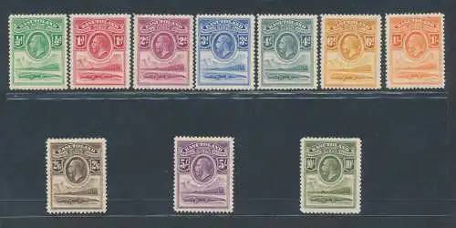 1933 Basutoland - Stanley Gibbons n. 1/10 - Serie mit 10 Werten, MH/MNH**