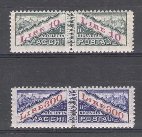 1953 SAN MARINO, Postpakete Nr. 35/36, postfrisch**