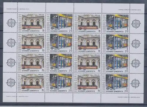 1990 EUROPA CEPT Griechenland Kleinbogen Postgebäude postfrisch **