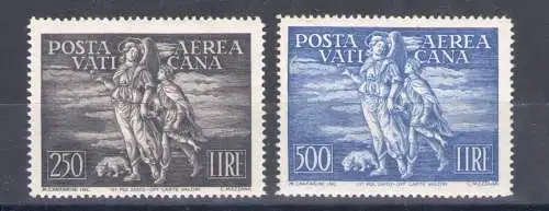 1948 Vatikan Luftpost Tobia Nr. 16/17 2 Werte ** MNH ZENTRIERT