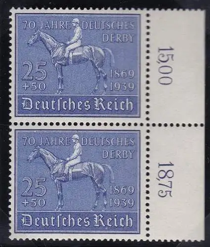 1939 Deutschland, Nr. 636 Paar postfrisch/**