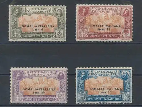 1923 SOMALIA, Nr. 45/48, Propaganda Fide, 4 Werte, postfrisch**