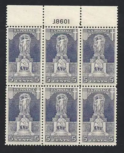 1926 USA, Nr. 628 5c. grau schwarz postfrisch/**