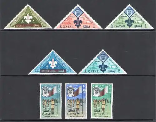 1965 QATAR - SG. 54/61 - Scout - MNH **