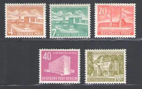 1953-54 Deutschland - Berlin - Mi.Nr. 112-13 + 121-23 - postfrisch **