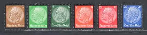 1934 Deutsches Reich - Tod Präsident Paul von Hindenburg Nr. 503/08 - postfrisch**