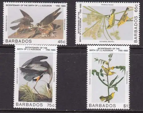 1985 BARBADOS - Yvert n. 628/626 4 Val. MNH/**