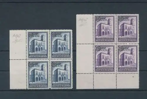 1934 San Marino, Palazzetto della Posta Soprastampati, Nr. 184/85, postfrisch**