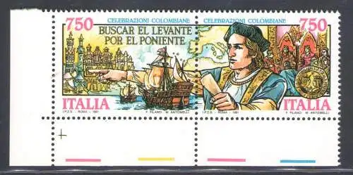 1991 Italien - Republik, Sorte Mano Verde Nr. 1978Da, postfrisch**