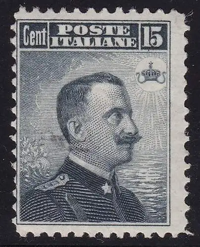 1906 KÖNIGREICH Nr. 80 15 Cent grau schwarz MNH / **