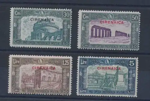 1930 Kyrenaika, Nr. 68/71, Miliz III, 4 Werte, MLH*