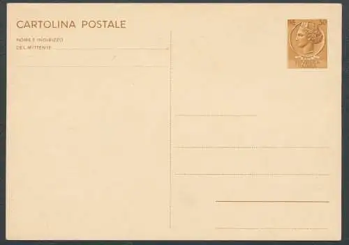 1966-71 Republik - C 167 - Postkarte, L 30 gelbbraun - Syrakus - Neu