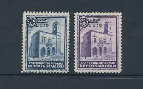 1934 SAN MARINO, Palazzetto della Posta, Nr. 184/85, postfrisch**