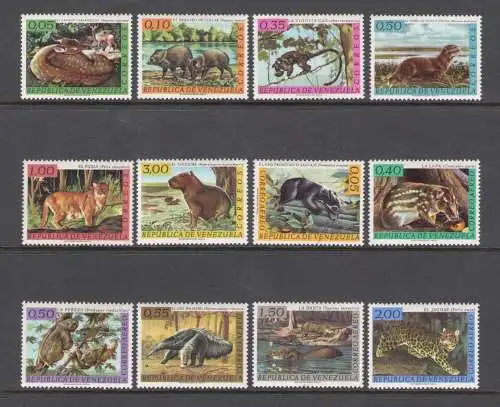 1963 Venezuela - Republik - Tiere Ordentliche Post + Luftpost - Yvert Nr. 668-73 + PA 778-83 - POSTFRISCH **