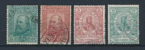 1910 Italien - Königreich, Garibaldi, Nr. 87/90 - Gebraucht