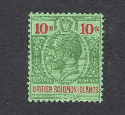 1922-31 Britische Salomonen - Stanley Gibbons Nr. 52 - 10 Schilling - MNH **