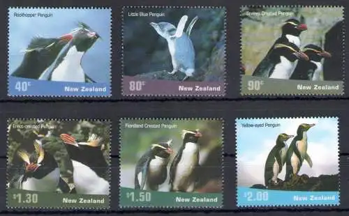 2001 Neuseeland, Pinguini - Nr. 1887/92 - postfrisch **